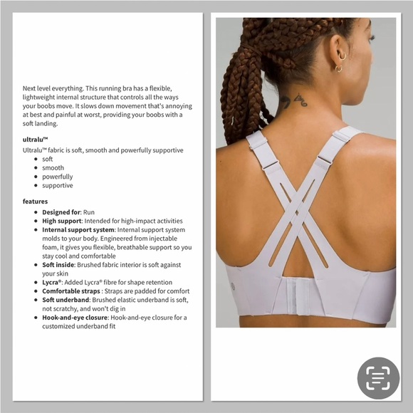 LULULEMON Air Support Bra 32D NEW - Picture 3 of 11